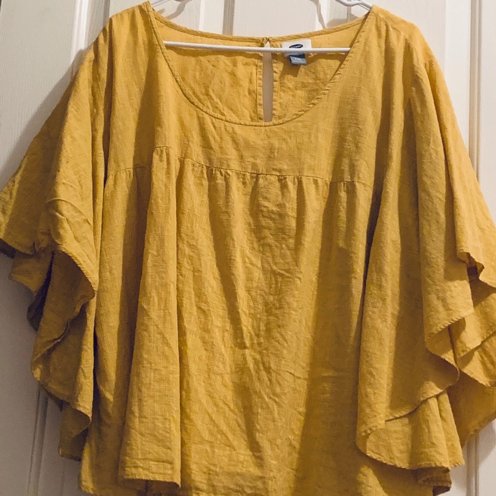 Yellow Flowy Top